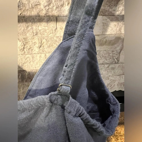 Abercrombie & Fitch Small blue linen blend summer top - Picture 3 of 7